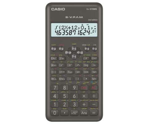 CASIO 12 DIGIT SCIENTIFIC CALCULATOR - FX-570MS-2